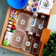 TERMURAH DIY MEGA CLEAR SLIME KIT BY LANDSERIES SLIME| BAHAN SLIME NON