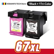 ROYEK 67XL Ink Cartridges 67XL Replacement for HP 67 67XL for HP DeskJet 2700 2700e 2755e 2755 4155e
