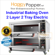 Happypopper  Industrial Baking Oven 2 Layer 2 Tray ( Electric ) (OV-M0004)/ Ketuhar Pembakar Industri 2 Lapisan 2 Dulang ( Elektrik ) OV-00004
