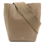 CELINE 牛皮皮革Sangle bucket Bag金扣肩背袋