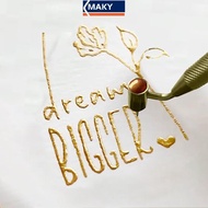 MAKY Slanting Fine-line Paint Pen Fluid Writer Pen Writer Paint Applicator Pen VN