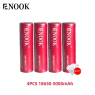 Enook X2 PLUS USB 2 Slot Quick Charging Charger With Enook Red 18650 5000mAh Rechargeable 3.7V Batte