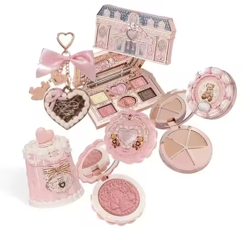 Flowerknows Makeup Gift Sets Little Angel Bunny Garden Shell Jewelry Lip Glaze Blusher Flower Know S