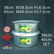 [Kucing] Degchi Pot EXTRA THICK with Lid 38cm ~ 40cm Alu Pot BIg Degchi Pot