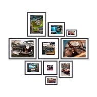 Black 12x16 Inch Classic Style Photo Frame, Picture Frame, Perfect For Living Room, Bedroom, Desk, S