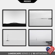 MOODY LANDSCAPE Framed Poster [S2] | Landscape Photography Poster Frame | Wall Art Wall Decor | A4 A