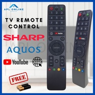 Sharp Aquos TV YOUTUBE Remote Control Replacement IR-289 GB289WJSA