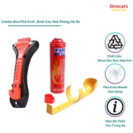 Combo Fire Extinguisher + Emergency Escape Hammer for Safe Escape