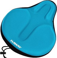 DAWAY Foam Gel Padded Bicycle Saddle Cover - C6 Extra Soft Wide Large Saddle Cover for Peloton, Exer