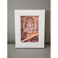 Ganesha 3R White photo frame