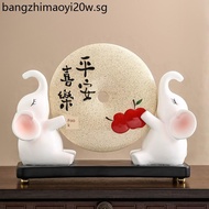 Living Room Wine Cabinet Decorations Safe Joy Elephant Ornaments
