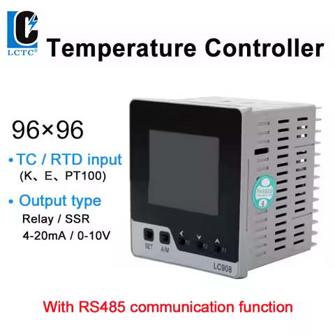 LCTC PID Temperature Controller With RS485 Relay SSR 4-20mA 0-10V Output Temperature Controller TC/R