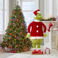 Grinch Doll Mainan Mewah Krismas Grinch Berbulu Hijau Mainan Mewah Krismas Grinch