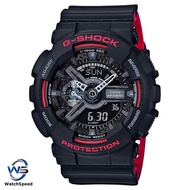 Casio G-Shock Black and Red Series Special Color Model Mens Watch GA-110HR-1A