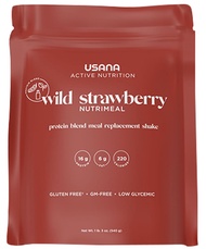 USANA Nutrimeal Meal Replacement Shake - Wild Strawberry - NON-GMO - Gluten Free - Low Glycemic - 54