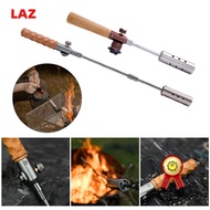 Outdoor Blow Torch, Butane Torch With Canister Adapter, Torch With Wooden Handle, Long Handle Blow Torch, Jet Flame Torch For Outdoor Camping Cooking