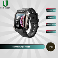 Jam Tangan Pintar DA FIT C20 Pria Hitam Karbon – Smartwatch Outdoor IP68 5ATM