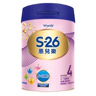 Wyeth 惠氏 S-26 惠兒樂幼童成長配方奶粉 再升級版 4號 3~7歲  850g  1罐