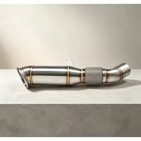 High Flow 304 Stainless Steel Heat Shield Downpipe Fit for BMW 640i GT B58 3.0T 2021-2023 Performanc