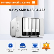 TerraMaster F4-423 4-Bay High Performance NAS for SMB with N5095 Quad-core CPU 4GB DDR4 Memory 2.5Gb