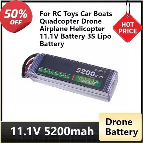 11.1V 5200mah with XT60 T Plug 40C for RC Toys Car Boats Quadcopter Drone Airplane Helicopter 11.1V 
