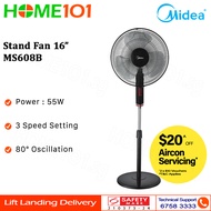 Midea Stand Fan 16 Inch MS608B || MS-608B