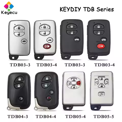 KEYECU KEYDIY KD TDB Series for Toyota for Lexus 4D Smart Remote Key Fob Board: 0140 3370 5290 0500 