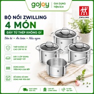ZWILLING 4 Pot Set Piece Stainless Steel Bottom -GOJOY VN Genuine Distributor