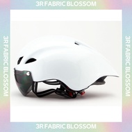 【Holqa】 3R 290g Aero TT Road Helmet Racing Cycling Sports Safety Helmet Road Bike Cycling Goggle Hel