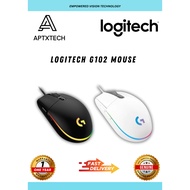 Logitech G102 Lightsync USB Gaming Mouse 8000 DPI [Black / White]