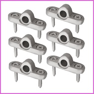 Eyelets For Awning Dropping 6X Metal Eyelets Hole Hooks 8mm Diameter Motorhome Hook Holder Roof Bar 