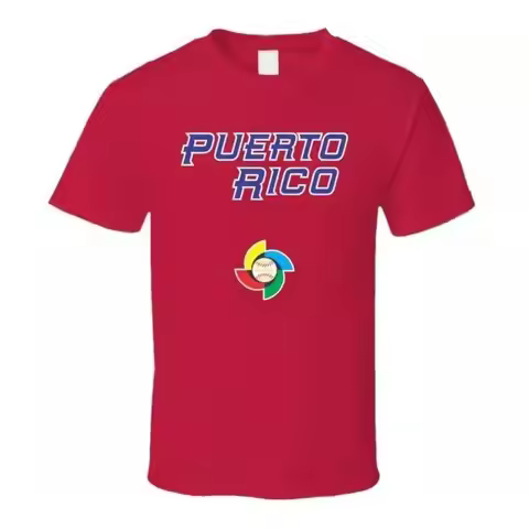 Puerto Rico World Baseball Classic Red T Shirt