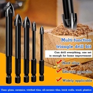 YOUYAO Multifunctional Triangular Drill Bit, Glass and Tiles and Vitrified Brick Hole Punching Drill