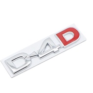3D Metal Car D4D Logo Side Emblem Badge Sticker Rear Trunk Decals for Toyota Vios Yaris Innova Avanza Fortuner CHR Estima Harrier Wish Alphard Camry Corolla Prius Altis Hilux Auto Styling Accessories