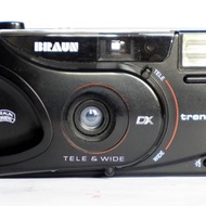 Braun trend T-M motor compact point&amp;shoot film camera 35mm with strap