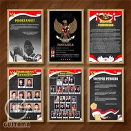 (6 Sheets) National Poster, Classroom Room Decoration 20x30cm