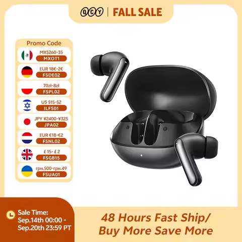 QCY Melobuds N20 BH25HT20A Wireless Bluetooth 6.0 Earphone -50dB Adaptive ANC 13mm Drivers Headsets 