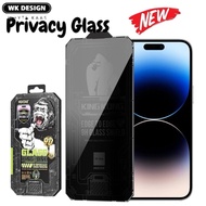 WK King Kong 9D Curved Privacy Tempered Glass Film Screen Protector for XR/11/XS/11PROMAX/12PRO/13PR