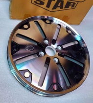 Motorcycle Sidewheel Mags 17 Rim Silver Star Alloy