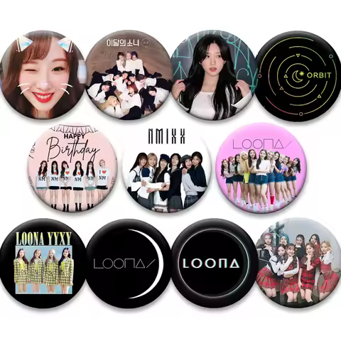 Beautiful Singer Exquisite Brooch YVES Music Album Cover Enamel Pins Yyxy LOONA Kawaii Brooches I Lo