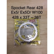 Spocket SSS 428 Ex5 33T, 34T, 35T, 36T, 38T