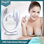 ⓞCkeyiN Electric Breast Massager EMS Pulse Bust Lift Enhancer Wireless Sonic Vibration Breast En ♥O