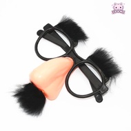 SOONA Funny Glasses, Halloween Fancy Dress Glasses Props, Funny Hip-Hop Roy Party Moustache Glasses 