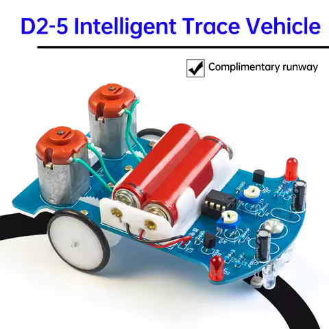 D2-5 DIY Kit Intelligent Tracking Line Car Electronic Production Assembly Smart Car DIY Soldering Pr