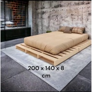 Minimalist Solid Wood Bed Frame | Elegant Sturdy Wooden Mattress Base / Base Bed Frame
