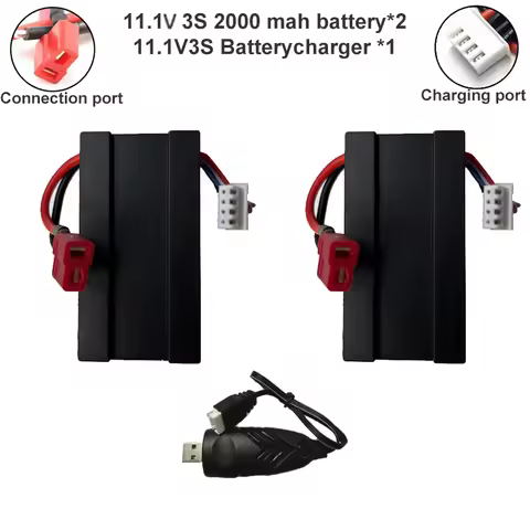 11.1V 3S 2000MAH battery/7.4V 2S 1600MAH battery is suitable for various remote control models such 