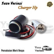 CAS HP MOTOR KONVERTER SOCKET LIGHTER COMPLITE USB CHARGER HP 12V 5A // Charger Hp Motor Suzuki Hond