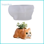 HAP Cats Shape Flowerpot Silicone Mold for Handmade Jewelry and Home Deck