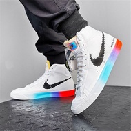 NK Blazer Mid 77 DC3280-101 Skateboarding Shoes For Men Women Sports Sneakers Have A Good Game Rainbow Gradient