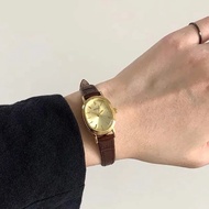 HOLEK 13043 Jam Tangan Wanita Anti Air Tali Kulit Korea Retro Fashion Gaya Terbaru Jam Tangan Cewek